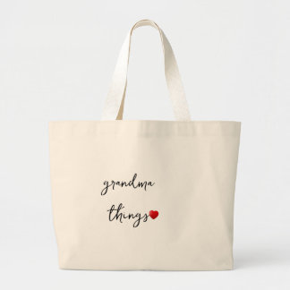 Personalized Grandma Things Bag – Unique Gift for  Jumbo Stoffbeutel
