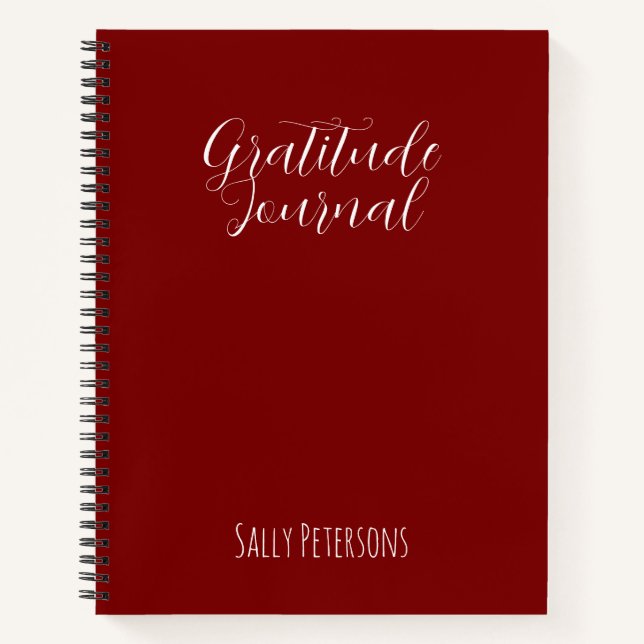Personalized Gratitude Journal | Custom Name Daily Notizbuch (Vorderseite)
