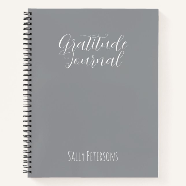 Personalized Gratitude Journal | Custom Name Daily Notizbuch (Vorderseite)