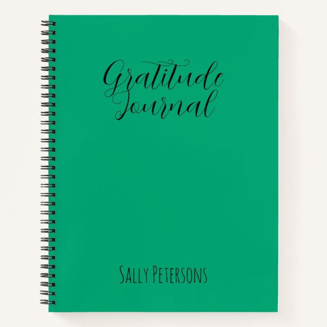 Personalized Gratitude Journal | Custom Name Daily Notizbuch (Vorderseite)