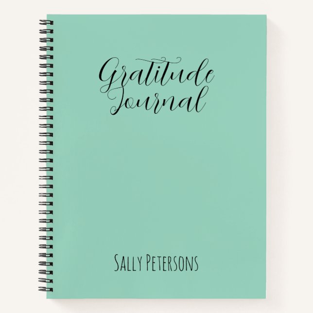 Personalized Gratitude Journal | Custom Name Daily Notizbuch (Vorderseite)