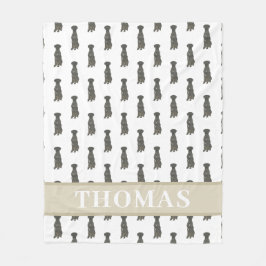 Personalized Great Dane Fleecedecke