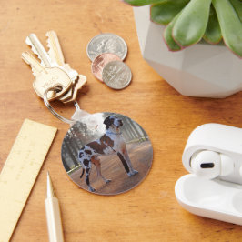 Personalized Great Dane – Minimalist  Schlüsselanhänger