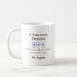 Personalized Great Dentist Appreciation Gift Coffe Kaffeetasse