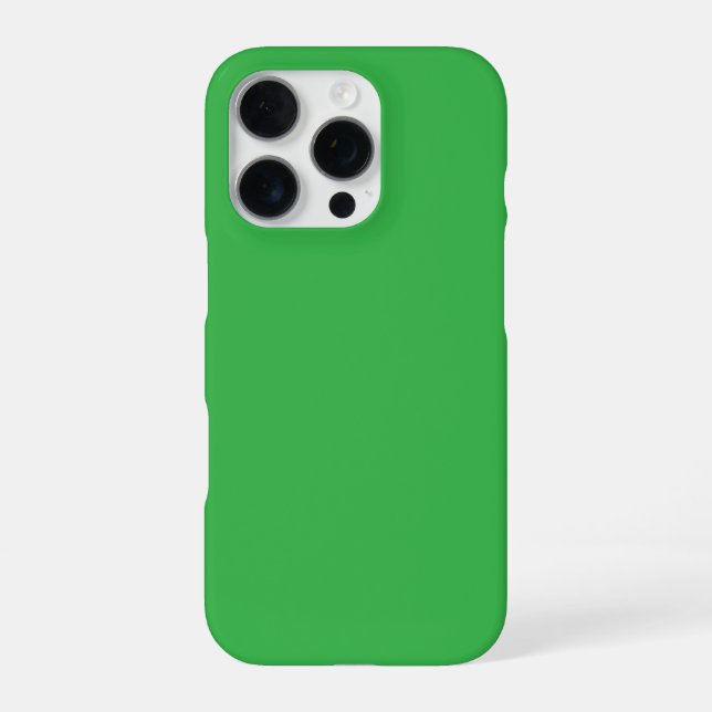 Personalized Green iPhone Case with Custom 16 Pro Hülle (Rückseite)