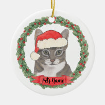 Personalized Grey Tabby Cat
