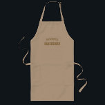 Personalized Groomsman Apron Lange Schürze<br><div class="desc">Thank your groomsmen with this apron featuring bold western typography. Personalize this design with your groomsman name. Makes a great gift.</div>