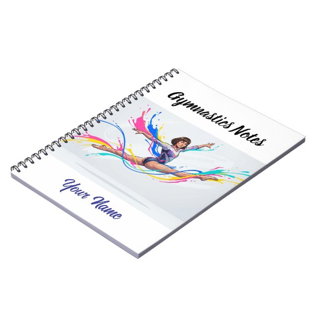 Personalized Gymnastics Notes  Notizblock (Linke Seite)