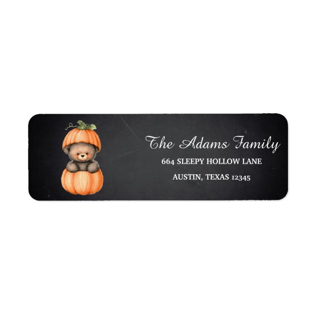 Personalized Halloween Chalkboard Little Pumpkin L (Vorne)