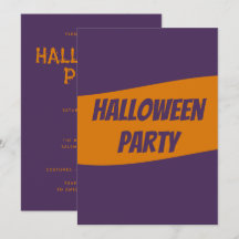 Personalized Halloween Invitation card