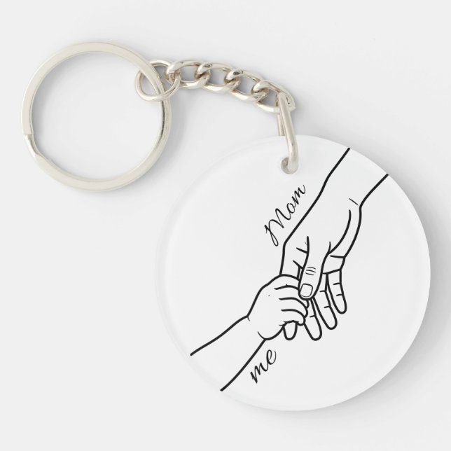 Personalized Hand Holding Keychain (Devant)