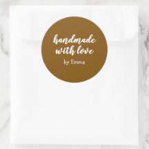 Personalized Handmade with Love Minimalist