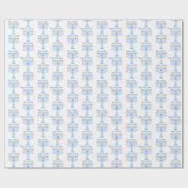 Personalized Hannukah wrapping paper Geschenkpapier