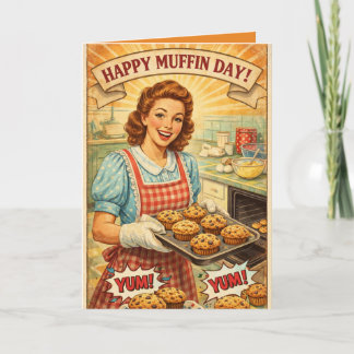 Personalized Happy Muffin Day Greeting Card Karte