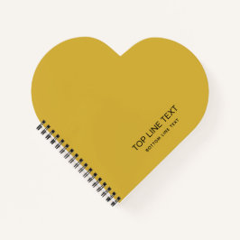Personalized Heart Shaped Notebook with Custom Tex Notizbuch