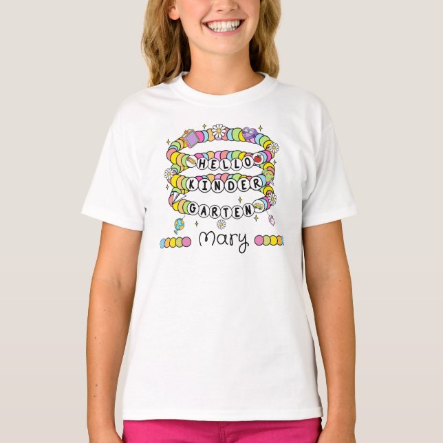 Personalized Hello Kindergarten T-Shirt (Vorderseite)