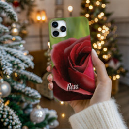 Personalized High-Poly Rose In Bloom Phone Case iPhone 16 Pro Hülle
