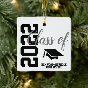 Personalized High School Graduation Keramikornament
