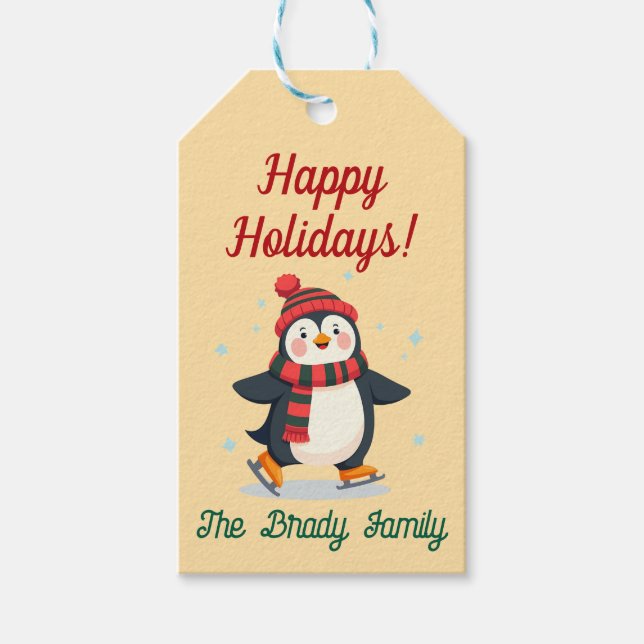 Personalized holiday gift tag geschenkanhänger (Vorderseite)