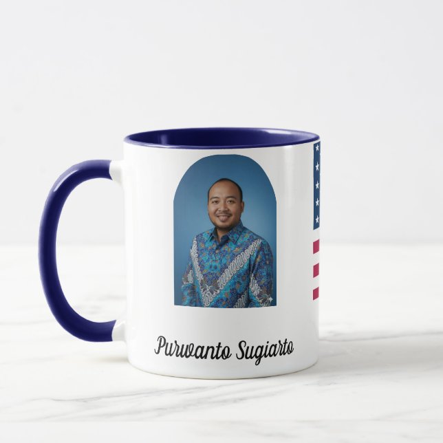 Personalized Honor To Serve The Country Hero Mug (Gauche)