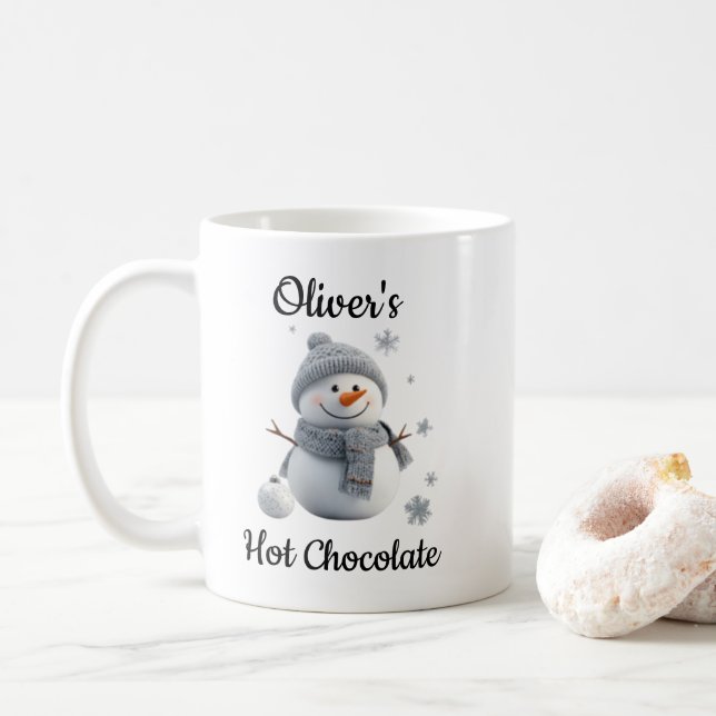 Personalized Hot Chocolate Mug for Kids (Avec donut)