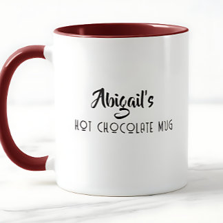  Personalized  Hot  Chocolate Mug Tasse