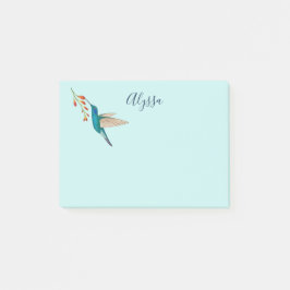 Personalized Hummingbird Notes Post-it Klebezettel