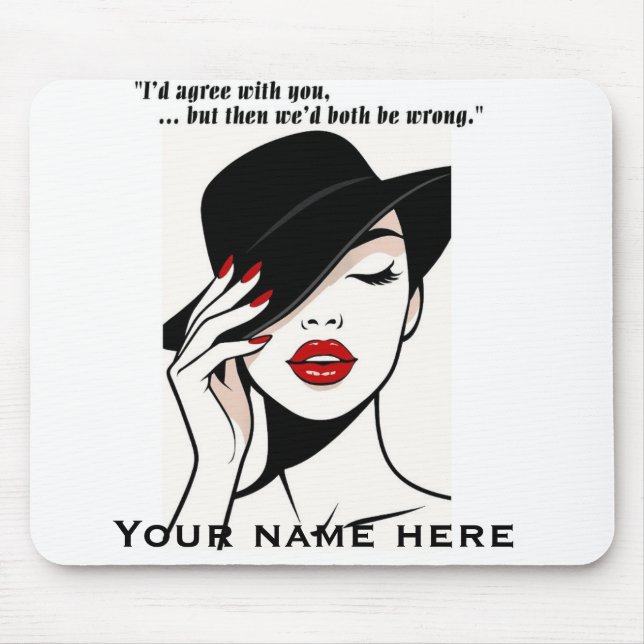 Personalized humorous mouse pad mousepad (Vorne)