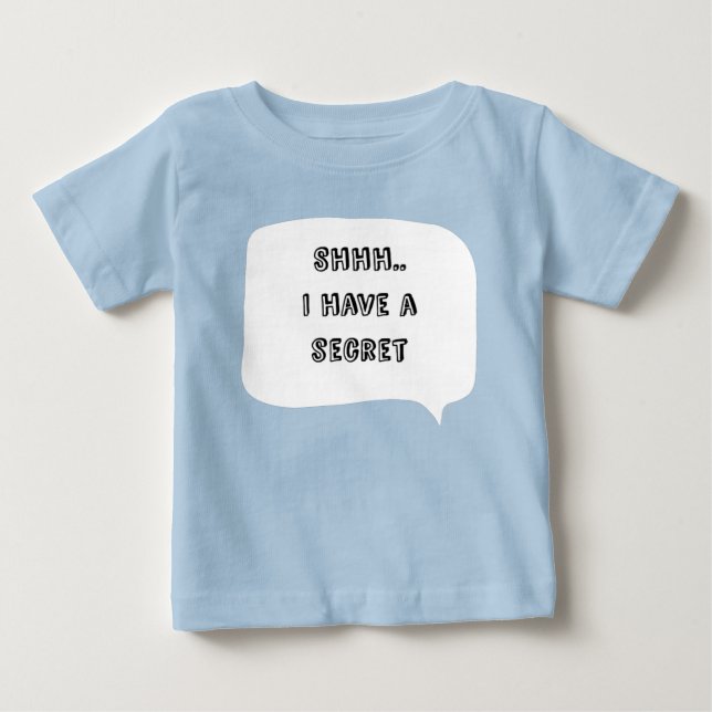 Personalized I have a secret, big brother Baby T-shirt (Vorderseite)