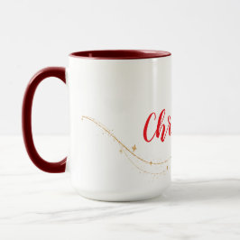 Personalized I Love Christmas Mug Tasse