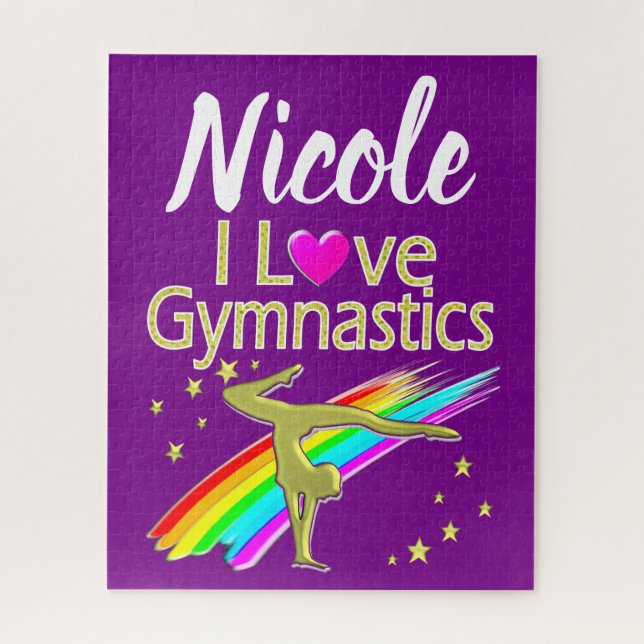 PERSONALIZED I LOVE GYMNASTICS DESIGN (Vertikal)