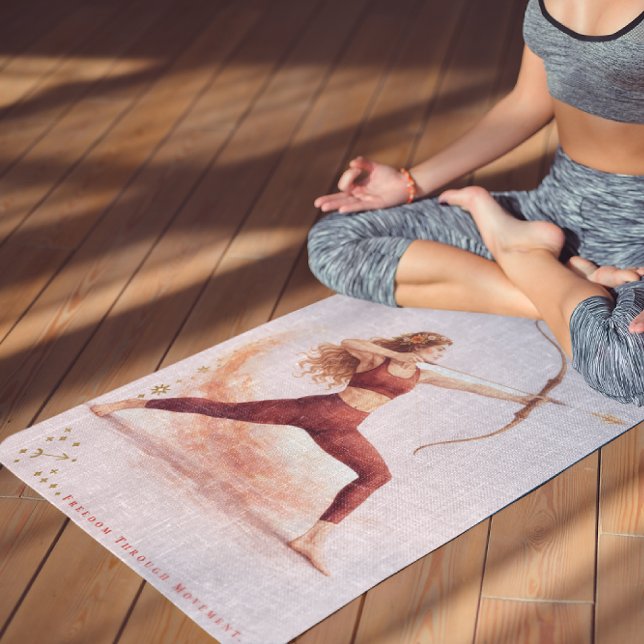 Personalized Illustrated Sagittarius Zodiac Quote Yogamatte (Von Creator hochgeladen)