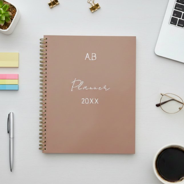 Personalized Initials Planner - Minimalist Coffee  Planer (Von Creator hochgeladen)