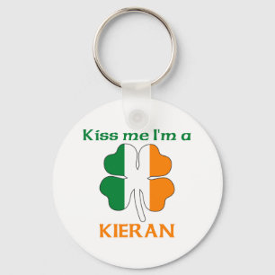 Personalized Irish Kiss Me I'm Kieran Schlüsselanhänger
