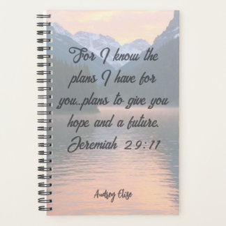 Personalized Jeremiah 29:11 Planner Planer