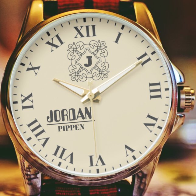 Personalized Keepsake Elegant Roman Numeral Design Armbanduhr (Von Creator hochgeladen)