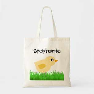 Personalized Kid’s Easter Egg Hunt Cute Chick Tragetasche
