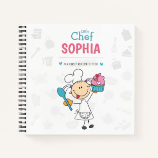 Personalized Kids Recipe Notebook – Little Chef Notizbuch