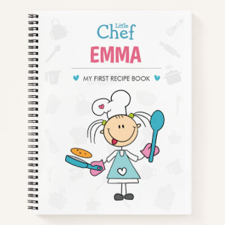 Personalized Kids Recipe Notebook – Little Chef Notizbuch
