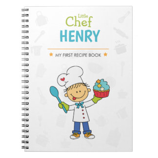 Personalized Kids Recipe Notebook Notizblock