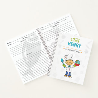 Personalized Kids Recipe Notebook Notizbuch