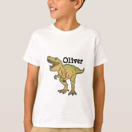 Personalized Kids T-REX Dinosaur Birthday T-Shirt