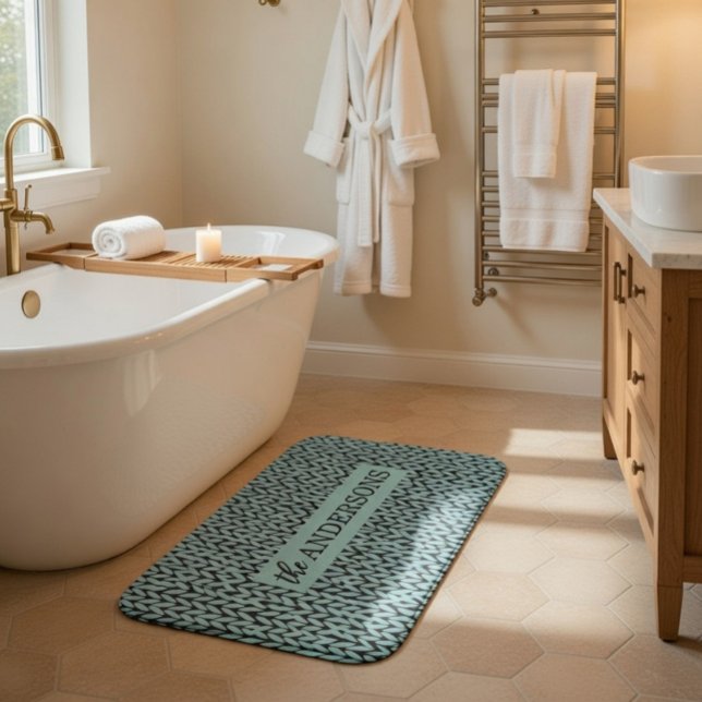 Personalized Knit Pattern  Badematte (Von Creator hochgeladen)