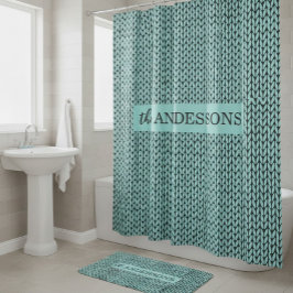 Personalized Knit Pattern  Badematte