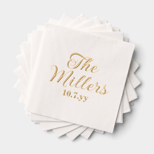 Personalized Last Name Custom Wedding Reception (Insitu (empilé))