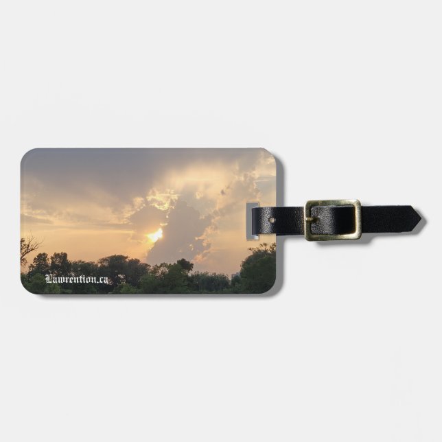 Personalized Lawrention Luggage Tag Gepäckanhänger (Vorderseite horizontal)
