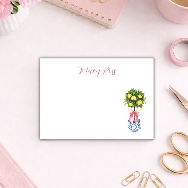 Personalized Lemon Topiary Tree Post-it Klebezettel (Von Creator hochgeladen)