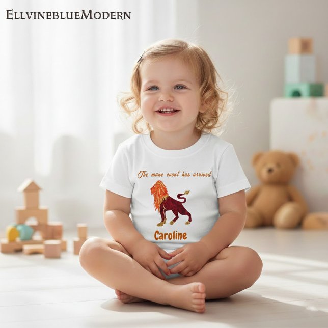 Personalized Leo Zodiac Impressionist Toddler  Baby T-shirt (Von Creator hochgeladen)