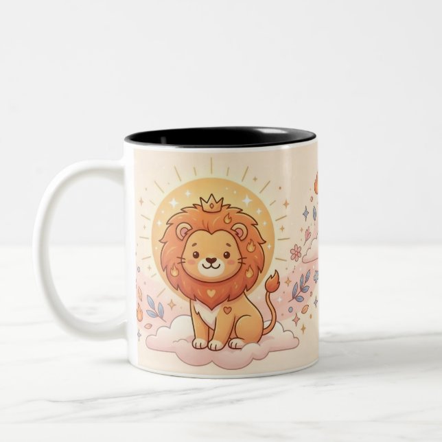 Personalized Leo Zodiac Photo Mug (Gauche)