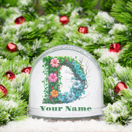 Personalized Letter D Schneekugeln